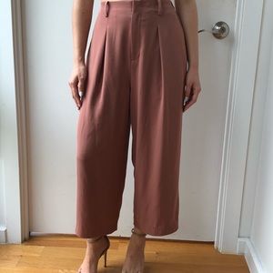 Peach culottes